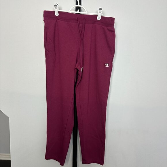 𝅺EUC - Champion Sweatpants - Dark Raspberry/Fuschia color Size L - Picture 5 of 6